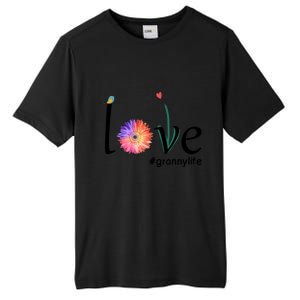 Love #Grannylife Watercolor Flower Bird Grandma Mother's Day Gift Tall Fusion ChromaSoft Performance T-Shirt