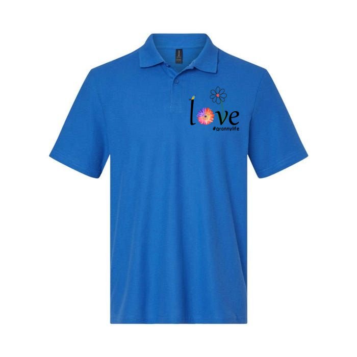 Love #Grannylife Watercolor Flower Bird Grandma Mother's Day Gift Softstyle Adult Sport Polo