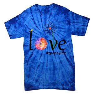 Love #Grannylife Watercolor Flower Bird Grandma Mother's Day Gift Tie-Dye T-Shirt