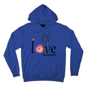 Love #Grannylife Watercolor Flower Bird Grandma Mother's Day Gift Tall Hoodie