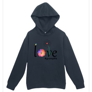 Love #Grannylife Watercolor Flower Bird Grandma Mother's Day Gift Urban Pullover Hoodie