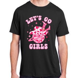 LetS Go Western Cowgirl Groovy Bachelorette Party Adult ChromaSoft Performance T-Shirt