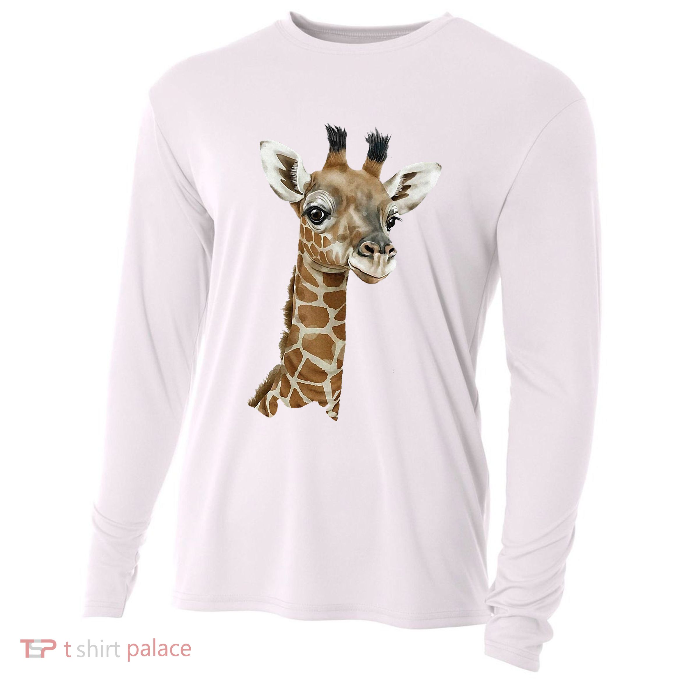 Love Giraffes Wo Giraffe Lovers Cooling Performance Long Sleeve Crew