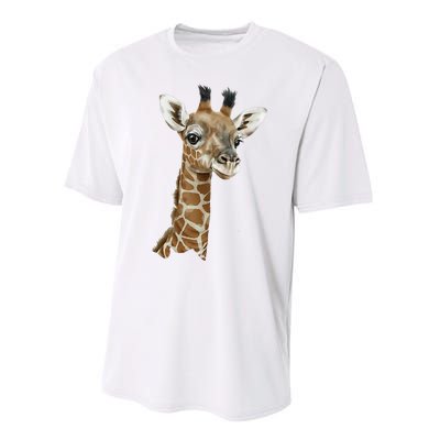 Love Giraffes Wo Giraffe Lovers Performance Sprint T-Shirt