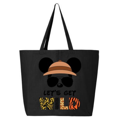Lets Get Wild Safari Zoo Animal Kingdom Family Vacation 25L Jumbo Tote