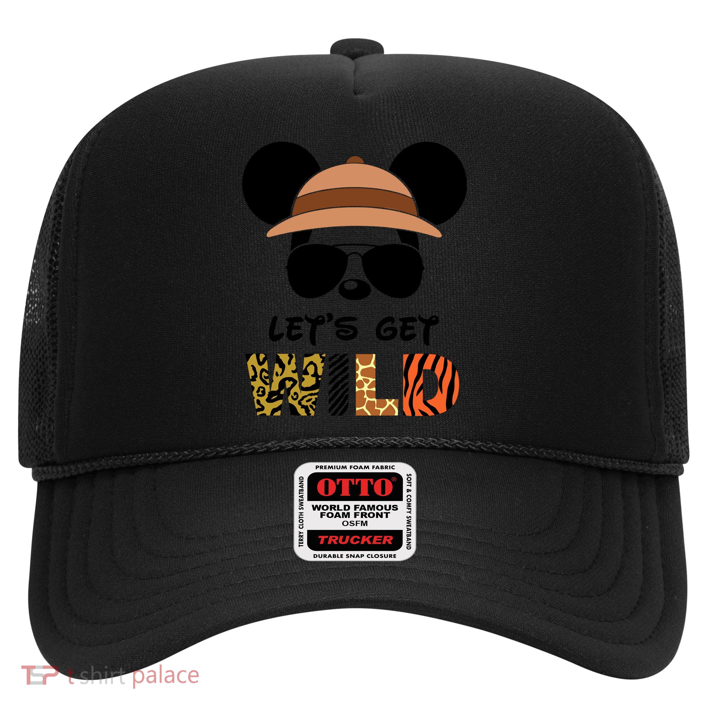 Lets Get Wild Safari Zoo Animal Kingdom Family Vacation Trucker Hat