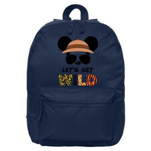 Lets Get Wild Safari Zoo Animal Kingdom Family Vacation 16 in Basic Backpack