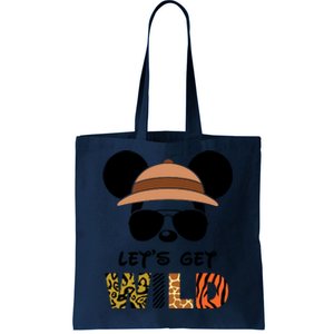 Lets Get Wild Safari Zoo Animal Kingdom Family Vacation Tote Bag