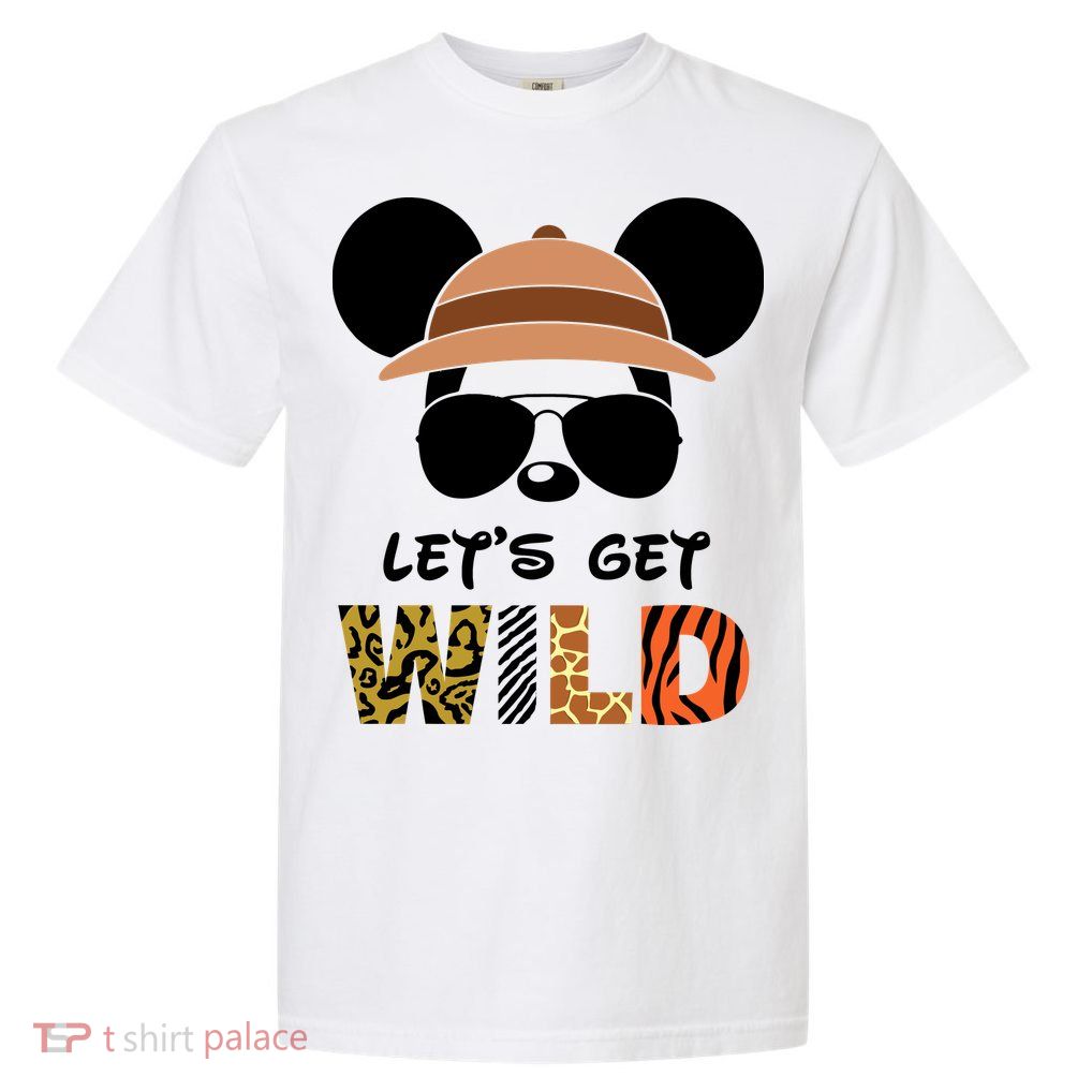 Lets Get Wild Safari Zoo Animal Kingdom Family Vacation Garment-Dyed Heavyweight T-Shirt