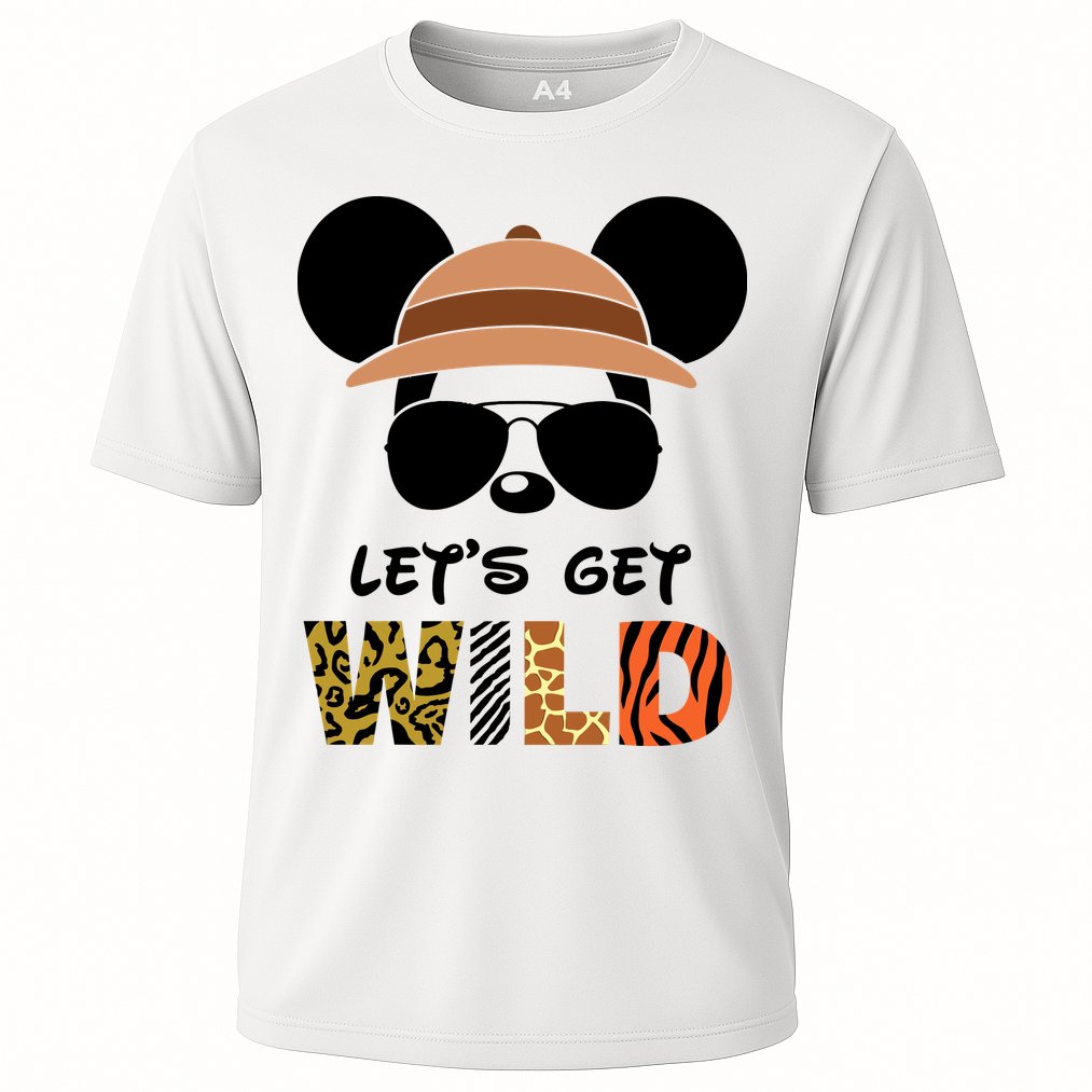 Lets Get Wild Safari Zoo Animal Kingdom Family Vacation Cooling Performance Crew T-Shirt