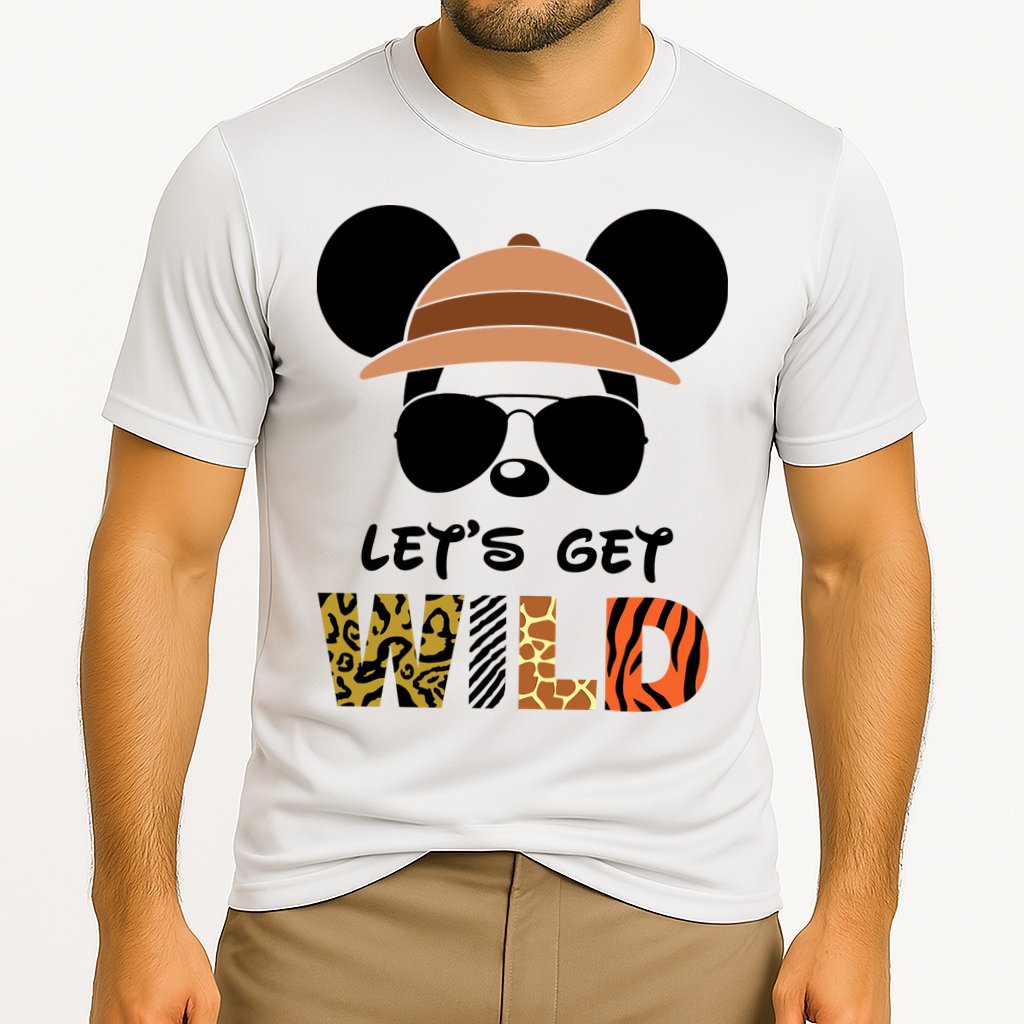 Lets Get Wild Safari Zoo Animal Kingdom Family Vacation Cooling Performance Crew T-Shirt