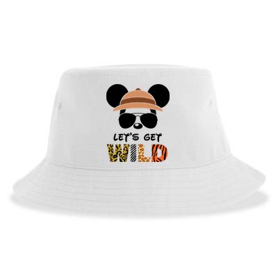 Lets Get Wild Safari Zoo Animal Kingdom Family Vacation Sustainable Bucket Hat