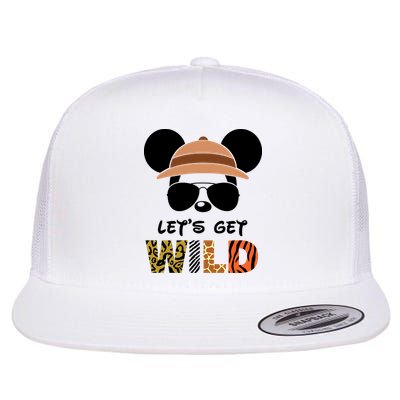 Lets Get Wild Safari Zoo Animal Kingdom Family Vacation Flatbill Hat