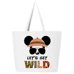 Lets Get Wild Safari Zoo Animal Kingdom Family Vacation 25L Jumbo Tote