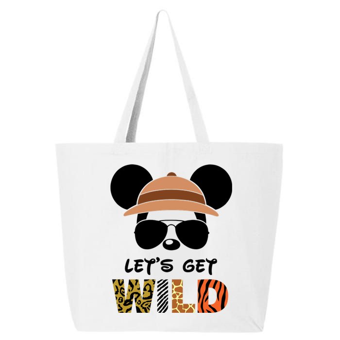 Lets Get Wild Safari Zoo Animal Kingdom Family Vacation 25L Jumbo Tote