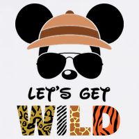 Lets Get Wild Safari Zoo Animal Kingdom Family Vacation Baby Bodysuit