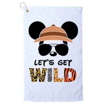 Lets Get Wild Safari Zoo Animal Kingdom Family Vacation Golf Towel