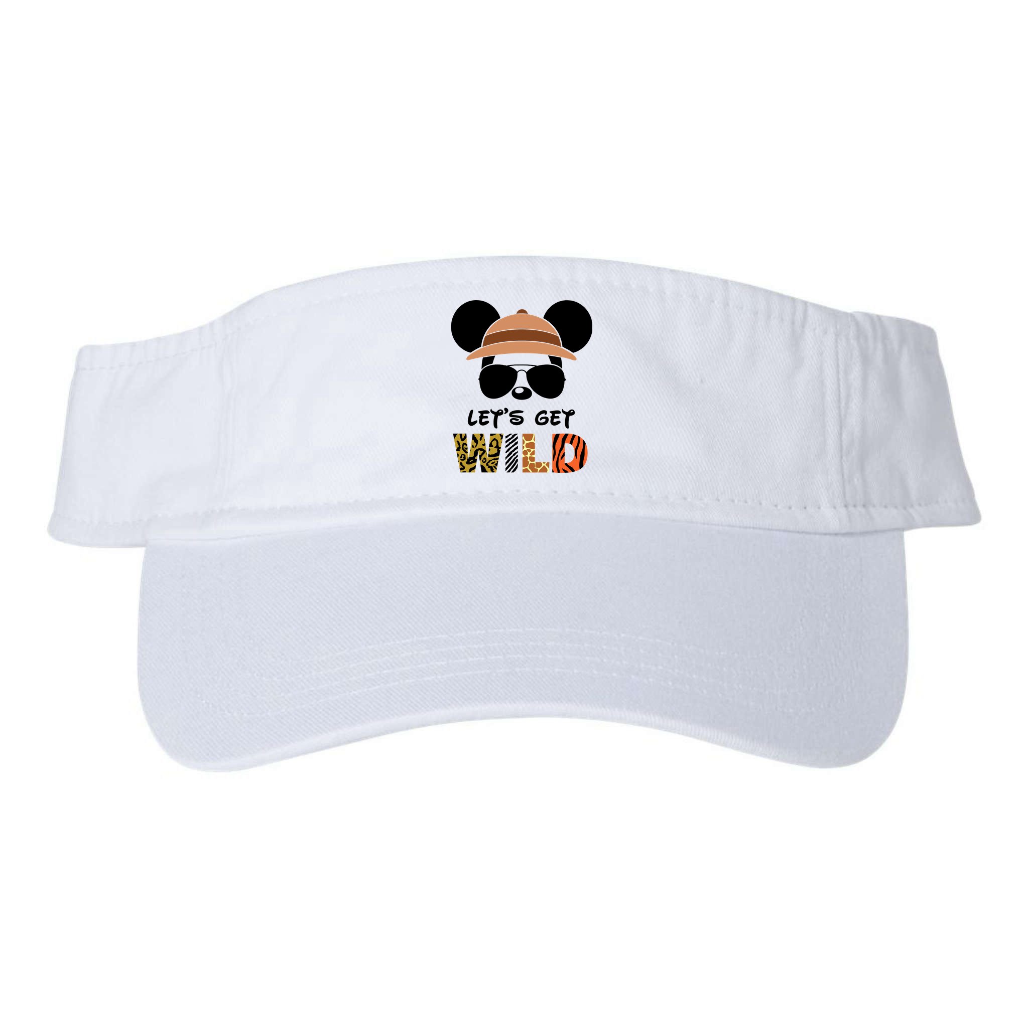 Lets Get Wild Safari Zoo Animal Kingdom Family Vacation Visor
