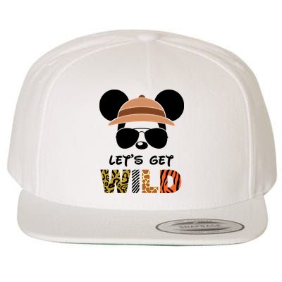 Lets Get Wild Safari Zoo Animal Kingdom Family Vacation Wool Snapback Cap