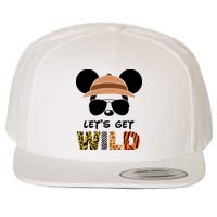 Lets Get Wild Safari Zoo Animal Kingdom Family Vacation Wool Snapback Cap