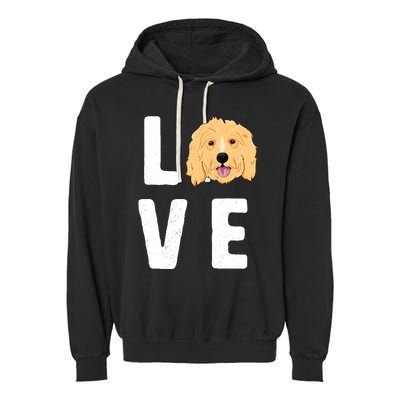 Love Goldendoodles Wo Dog Puppy Doodle Garment-Dyed Fleece Hoodie