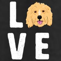 Love Goldendoodles Wo Dog Puppy Doodle 7 Panel Mesh Trucker Snapback Hat