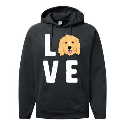 Love Goldendoodles Wo Dog Puppy Doodle Performance Fleece Hoodie