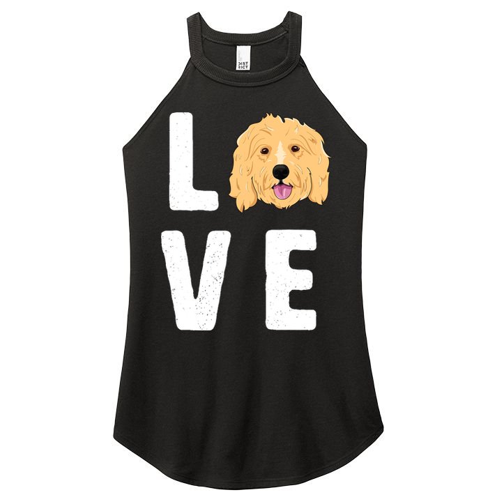 Love Goldendoodles Wo Dog Puppy Doodle Women's Perfect Tri Rocker Tank
