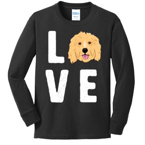 Love Goldendoodles Wo Dog Puppy Doodle Kids Long Sleeve Shirt