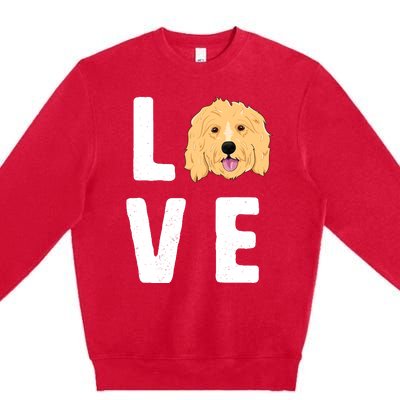 Love Goldendoodles Wo Dog Puppy Doodle Premium Crewneck Sweatshirt