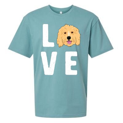 Love Goldendoodles Wo Dog Puppy Doodle Sueded Cloud Jersey T-Shirt