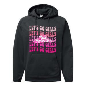 LetS Go Western Cowgirl Performance Fleece Hoodie