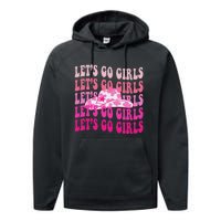 LetS Go Western Cowgirl Performance Fleece Hoodie