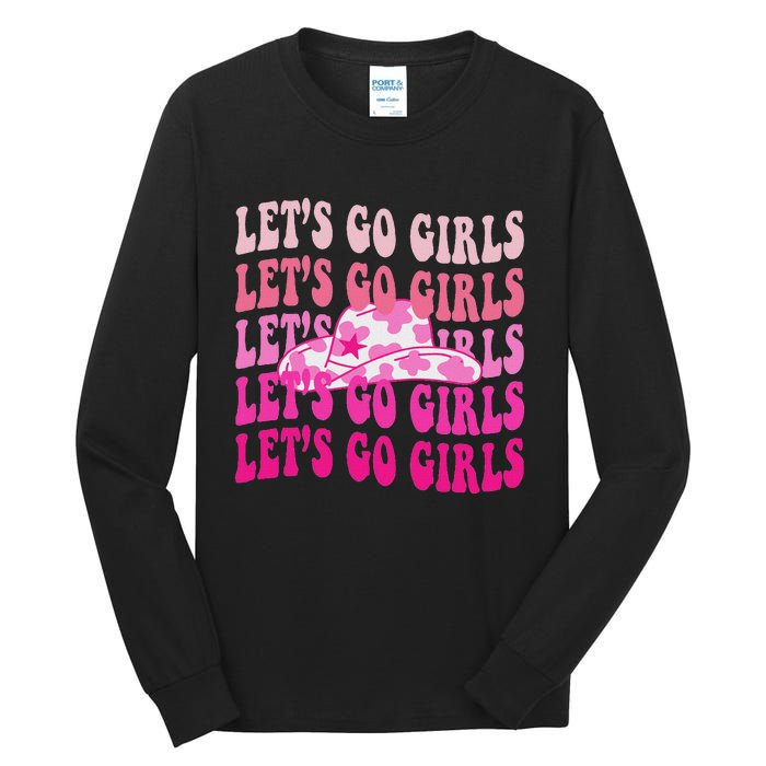 LetS Go Western Cowgirl Tall Long Sleeve T-Shirt