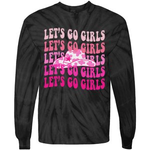 LetS Go Western Cowgirl Tie-Dye Long Sleeve Shirt