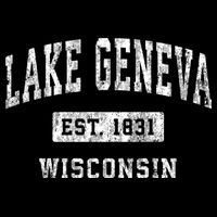 Lake Geneva Wisconsin Wi Vintage Established Sports Backpack