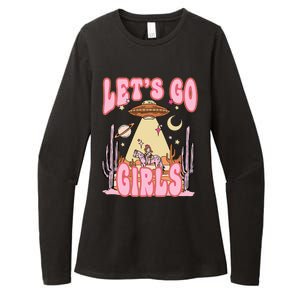 Lets Go Western Space Desert Cowgirl Bachelorette Womens CVC Long Sleeve Shirt