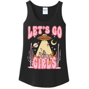 Lets Go Western Space Desert Cowgirl Bachelorette Ladies Essential Tank