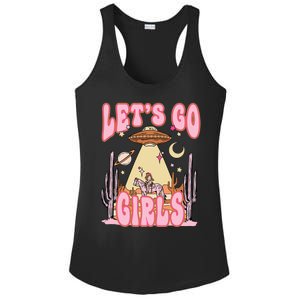 Lets Go Western Space Desert Cowgirl Bachelorette Ladies PosiCharge Competitor Racerback Tank