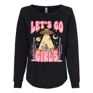 Lets Go Western Space Desert Cowgirl Bachelorette Womens California Wash Sweatshirt