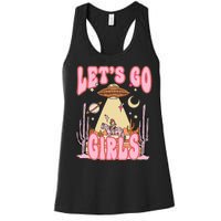 Lets Go Western Space Desert Cowgirl Bachelorette Women's Racerback Tank