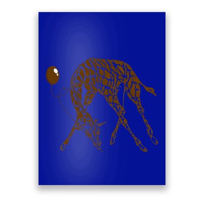 Love Giraffe Wildlife Balloon Wild Animal Gift Poster