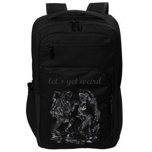 Let's Get Weird Dancing Frogs Drugs Fairy Tale Strange Dream Impact Tech Backpack