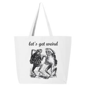 Let's Get Weird Dancing Frogs Drugs Fairy Tale Strange Dream 25L Jumbo Tote