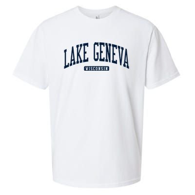 Lake Geneva Wisconsin Wi College University Style Sueded Cloud Jersey T-Shirt