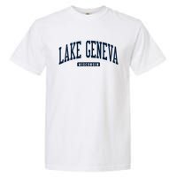 Lake Geneva Wisconsin Wi College University Style Garment-Dyed Heavyweight T-Shirt