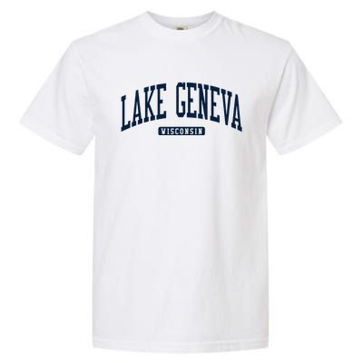 Lake Geneva Wisconsin Wi College University Style Garment-Dyed Heavyweight T-Shirt