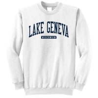 Lake Geneva Wisconsin Wi College University Style Sweatshirt