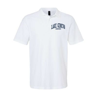 Lake Geneva Wisconsin Wi College University Style Softstyle Adult Sport Polo