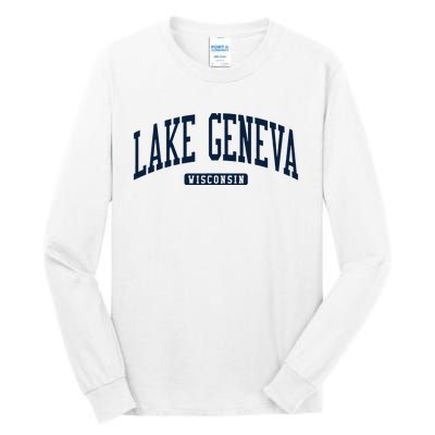 Lake Geneva Wisconsin Wi College University Style Tall Long Sleeve T-Shirt